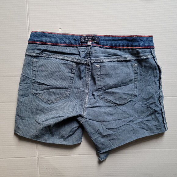 Boom Boom jean shorts cut off denim boho distressed summer cowgirl Western beach - Picture 4 of 13